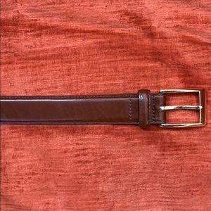 Jos A Bank Brown Italian Leather Belt